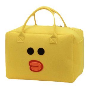 Cartoon bag, travel bag, storage handbag, large capacity children's luggage bag, luggage suitcase, woolen felt bag, lightweight