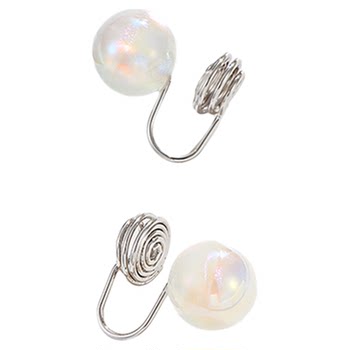 XUPING round white imitation pearl earrings, female style, compact, commuting, simple ins style, easy to match, gentle earrings D