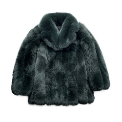 2023 Winter New Style Saga Fox Fur Men's Coat By Paige. Fur All-in-one Men's Real Fur Coat