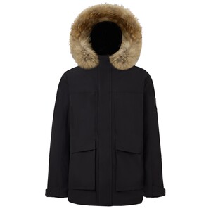 
POLOWALK men's down jacket 2025 winter new 90 duck down hooded raccoon fur collar mid-length down jacket