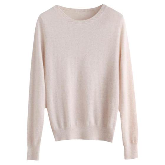 
[Off-code sweater] 100 wool sweater autumn and winter new versatile round neck knitted bottoming slim fit inner sweater for women