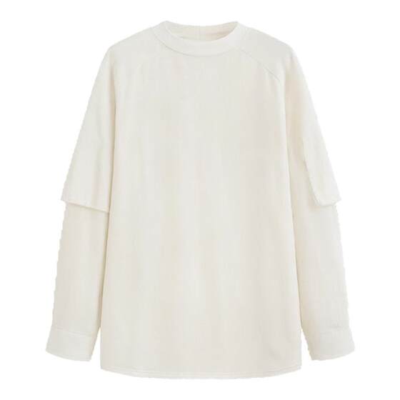 Pregnant women's bottom shirt autumn and winter new German velvet semi -high led warm autumn clothes windproof sleeve long -sleeved T -shirt
