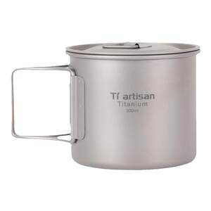 Titanium artisan outdoor titanium cup pure titanium cup camping portable tea cup coffee cup titanium alloy folding Mark cup