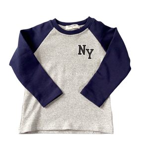 
280g weight 97 cotton pure cotton round neck base shirt autumn and winter boys' clothing children's baby top long sleeve T-shirt elastic