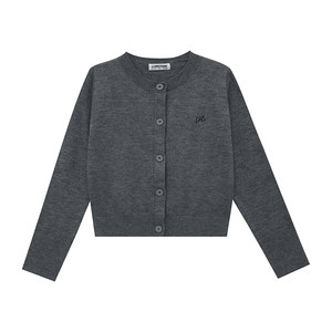 
Where is the Orange Tree Korean style gray knitted cardigan for women spring loose slim versatile short sweater jacket