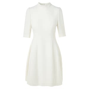 
Langzi small stand-up collar design small dress A-line skirt large waist waist temperament dress 2026 spring new style