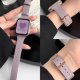 高级感真皮鱼子酱iwatch9表带适用苹果手表s10876se代ultra秋冬女