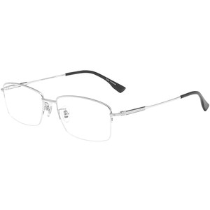 
Ultra-light pure titanium non-sensory half-rim myopia glasses for men, which can be matched with prescription online for men with eye frames for big faces