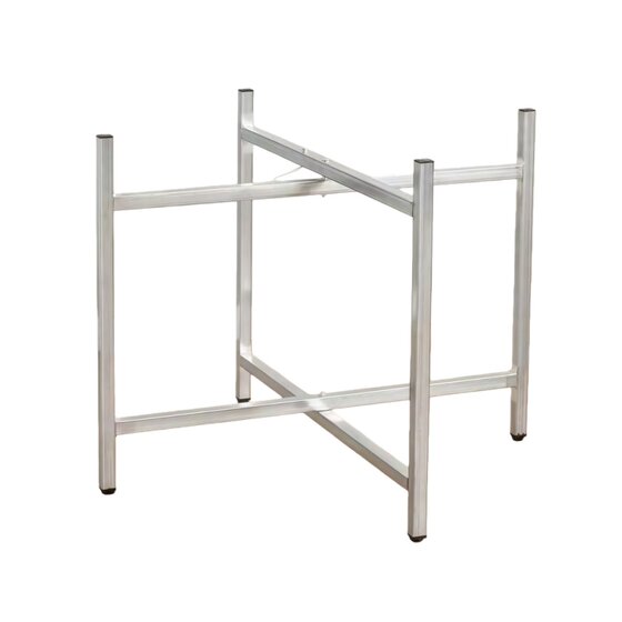 
Thickened dining table stand foldable large round table leg frame glass table leg frame iron cross support base