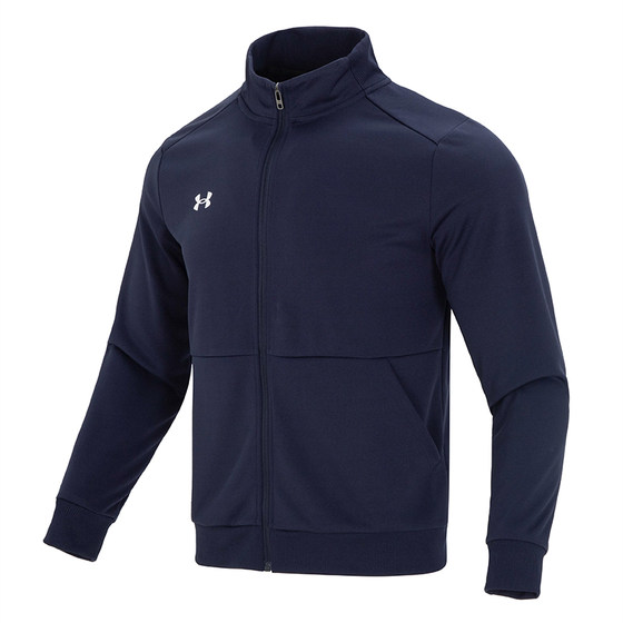 
[Self-operated] Under Armor Jacket Men's and Women's Spring New Knitted Comfortable Breathable Stand Collar Jacket Sports Zipper