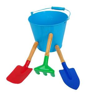 
Children's beach sand digging tools toys sand playing tools seaside iron bucket shovel baby gardening tools small sand