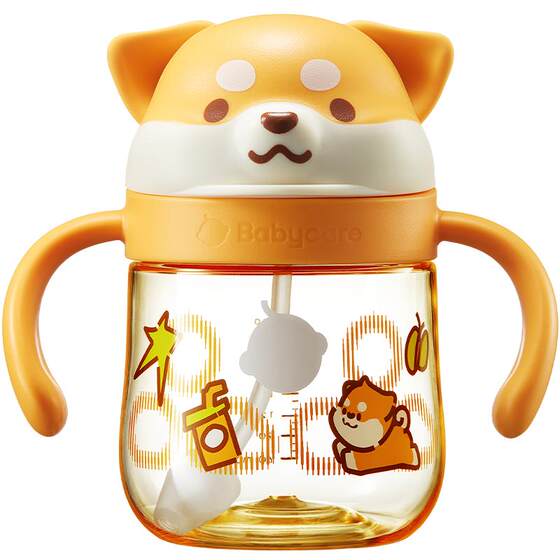 
babycare West Highland Learning Drinking Cup Duckbill Straw Milk Cup 6 Months Baby Bottle Infant Children's Water Cup