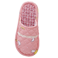 Fabric Children's Cotton Slippers For Spring, Autumn And Winter For Boys And Girls, Cute Cartoon Indoor Silent Home Cloth Slippers