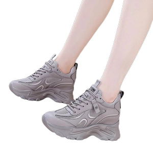 
Inner height increasing daddy shoes for women 2026 spring and autumn new versatile sports shoes popular thick soles showing feet small casual women's shoes