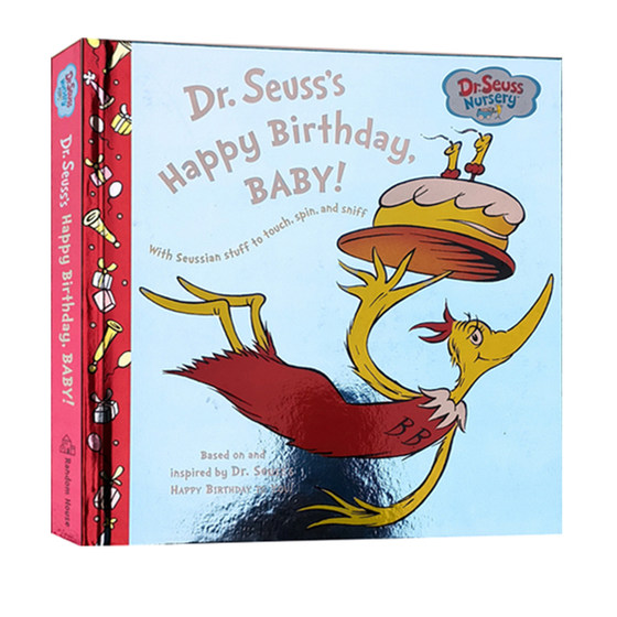 英文原版 Dr. Seuss's Happy Birthday, Baby! 香香书 精装操作书  晚安故事睡眠书 苏斯博士 英语启蒙韵文绘本