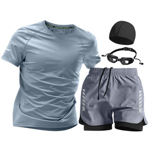 
Swimsuit Men's Set Swimming Teen Swimsuit Men's 2025 New Embarrassment Anti-Awkward Swimming Bottoms Full Set of Adult Equipment