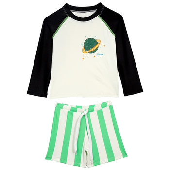 Yimeishan boys' split boxer swimsuit