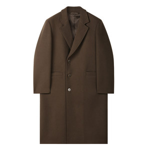 [Store] Heavy wool coat men's over-knee long shoulder pads winter thickened casual windbreaker jacket coat