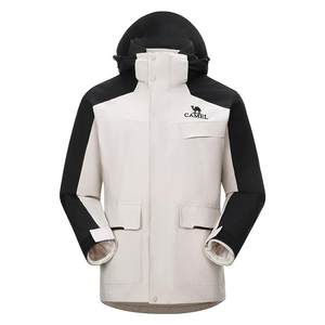 
Camel Storm Jacket Women's Three-in-One Workwear Outdoor Heavy Rain Waterproof Jacket Pink Winter Mountaineering Jacket for Men