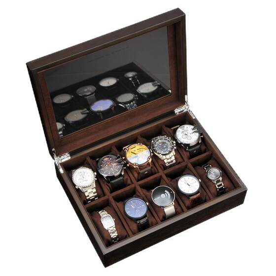 Lili Watch Storage Box solid wood high -end exquisite watch box dust -proof multiple installed watch collection box watch storage box