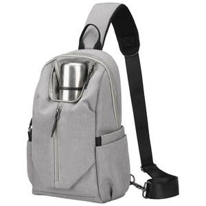 
L/M men and women universal one-shoulder crossbody bag large capacity lightweight waterproof commuting bag sports outdoor kettle breast bag