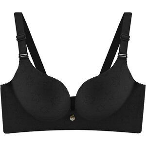 
Qiulu women's underwear without steel rings, small breasts, and adjustable bra, one-piece, traceless girl's pair of breasts, bra