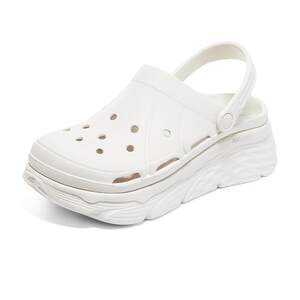 Skechers thick-soled height-increasing hole shoes women's summer dopamine all-match sandals comfortable slippers outer beach shoes
