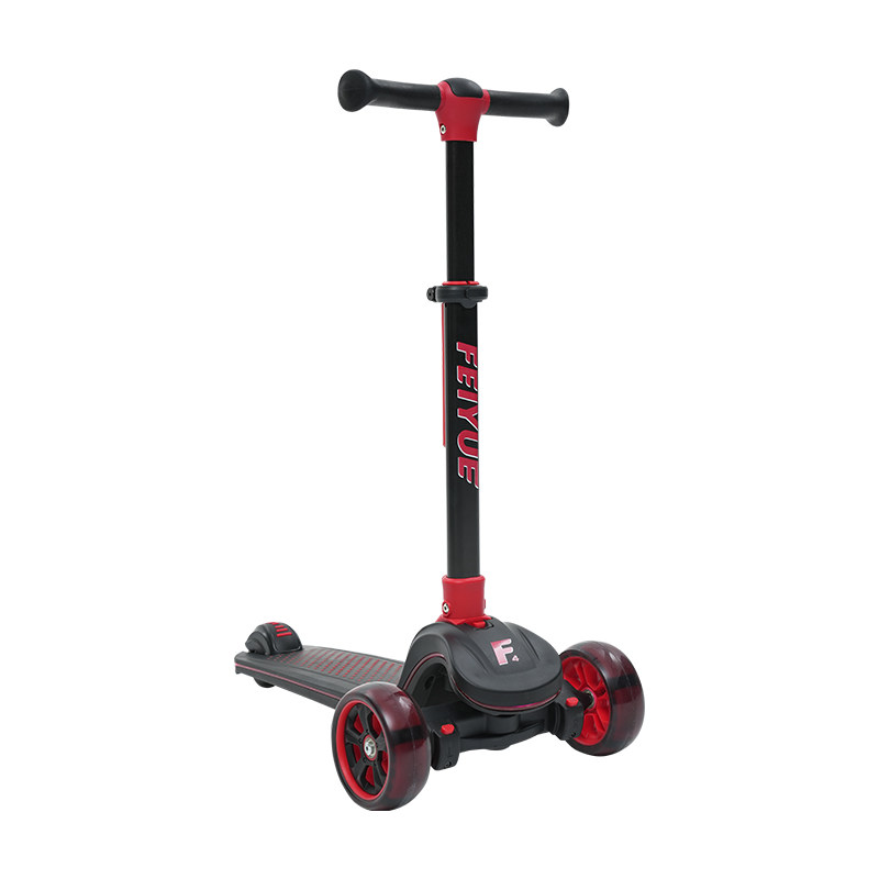 Trottinette TONBUX Pour Enfants 5-12 Ans – Hauteur Réglable 4 Niveaux – Roues Et Pont Lumineux – Pliable Et Légère