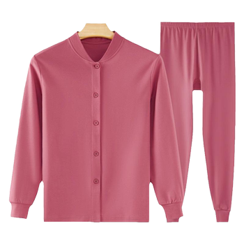 Middle -aged and elderly cotton cotton warm underwear thin autumn and winter all -cotton autumn clothing autumn pants women's set elderly mother cotton sweater
