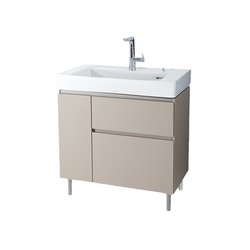 Wall-mounted milk tea floor-standing bathroom cabinet
