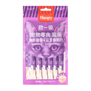 
Wanpy Naughty Cat Snacks Nutritional Fattening Cat Wet Food for Young Cats Ou Yi Suction Cat Snacks Can 50 Bags