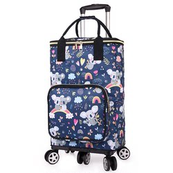 Folding waterproof and fresh grocery cart small pull cart for household use