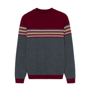 Hengyuanxiang 100%wool sweater boys turtleneck sweater, big children's clothing thick cashmere children's knitted bottom shirt