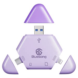 
Bluesong is suitable for DJI Pocket3 card reader Apple action 4 camera 5 accessories 3-in-1 sd card mobile phone connection tf computer high-speed memory SanDisk conversion Proket3 export