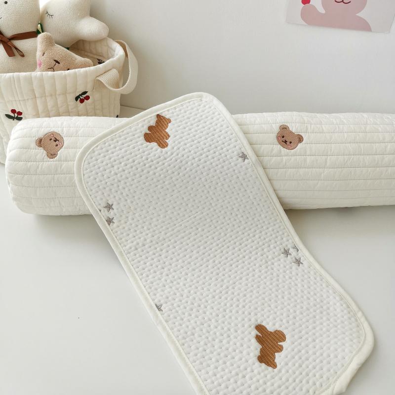 3条装 新生儿枕头初生婴儿平枕宝宝小枕巾防吐奶云片枕垫