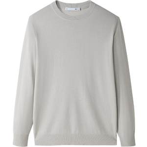 HLA/Heilan House light business pure wool long-sleeved sweater 25 autumn and winter new black sweater with base layer for men