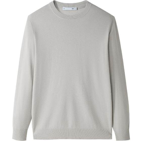 HLA/Heilan House light business pure wool long-sleeved sweater 25 autumn and winter new black sweater with base layer for men