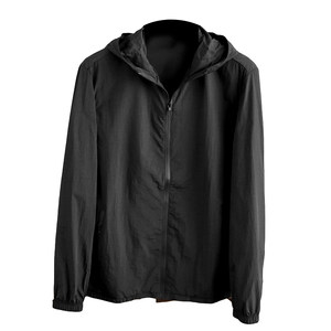 Practical Goods! Light! Summer thin men's solid color casual versatile waterproof hooded skin jacket jacket

