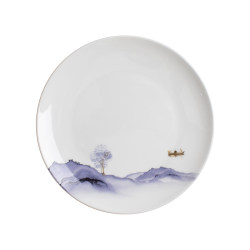 High-end bone china hotel tableware ink tableware set