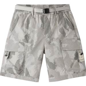 
HLA/Heilan House Loose Casual Shorts Spring and Summer Fashion Belt Decoration Workwear Style Pattern Pants Men