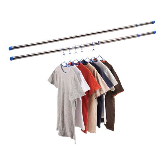 Telescopic Stainless Steel Clothes Pole for Outdoor Balcony - Windproof ...