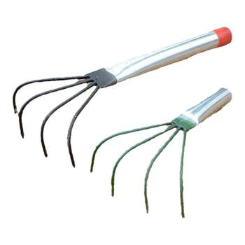 Sea catching tool artifact rake set seaside beach clam digging shell snail digging equipment stainless steel clam rake