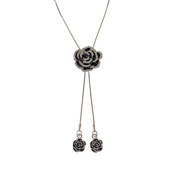 New trendy long rose sweater chain