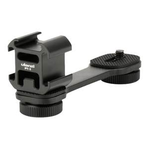 Ulanzi PT-3 three-head hot shoe bracket DJI osmo Mobile23 mobile phone stabilizer external microphone fill light mini portable micro single camera live photography and photography accessories
