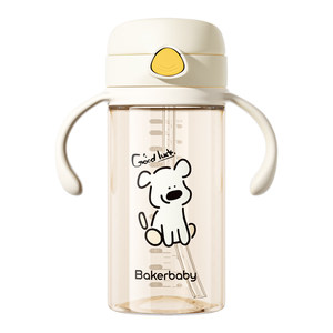 
Direct drinking straw bottle, one year old and above, 2 years old and 3 learning drinking cup, baby resistant to falling, anti-expansion, children's milk cup, straw cup