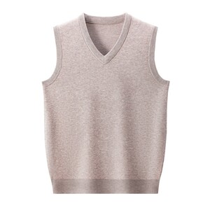
Hengyuanxiang vest men's sweater vest spring and autumn sweetheart neck sweater sleeveless V-neck cashmere knitted waistcoat