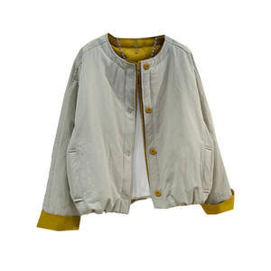 
This year's popular thin and short cotton-padded jackets for women with round necks, Korean-style casual slimming jackets for small people, fashionable and warm cotton-padded jackets