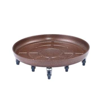 
Thickened metal iron wheel mobile flower pot tray base