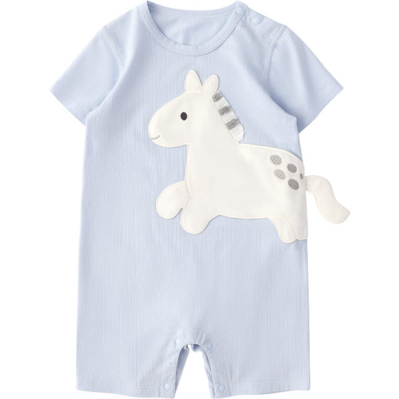 WHYLOOK summer parent-child clothing for a family of three baby jumpsuits baby short-sleeved T-shirts for going out quick-drying mother-daughter clothing