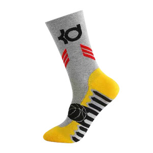
Men's long-drum basketball pure cotton socks autumn and winter sweat-absorbing and breathable student socks fashionable sports high socks odorproof